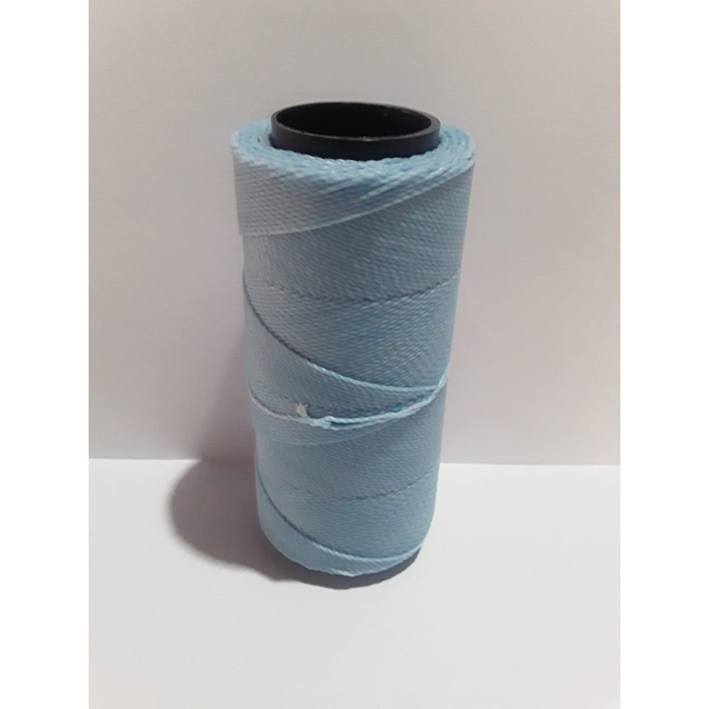 ROLO DE FIO ENCERADO CORDONÊ PARA BIJUTERIA COR -AZUL -   100 METROS