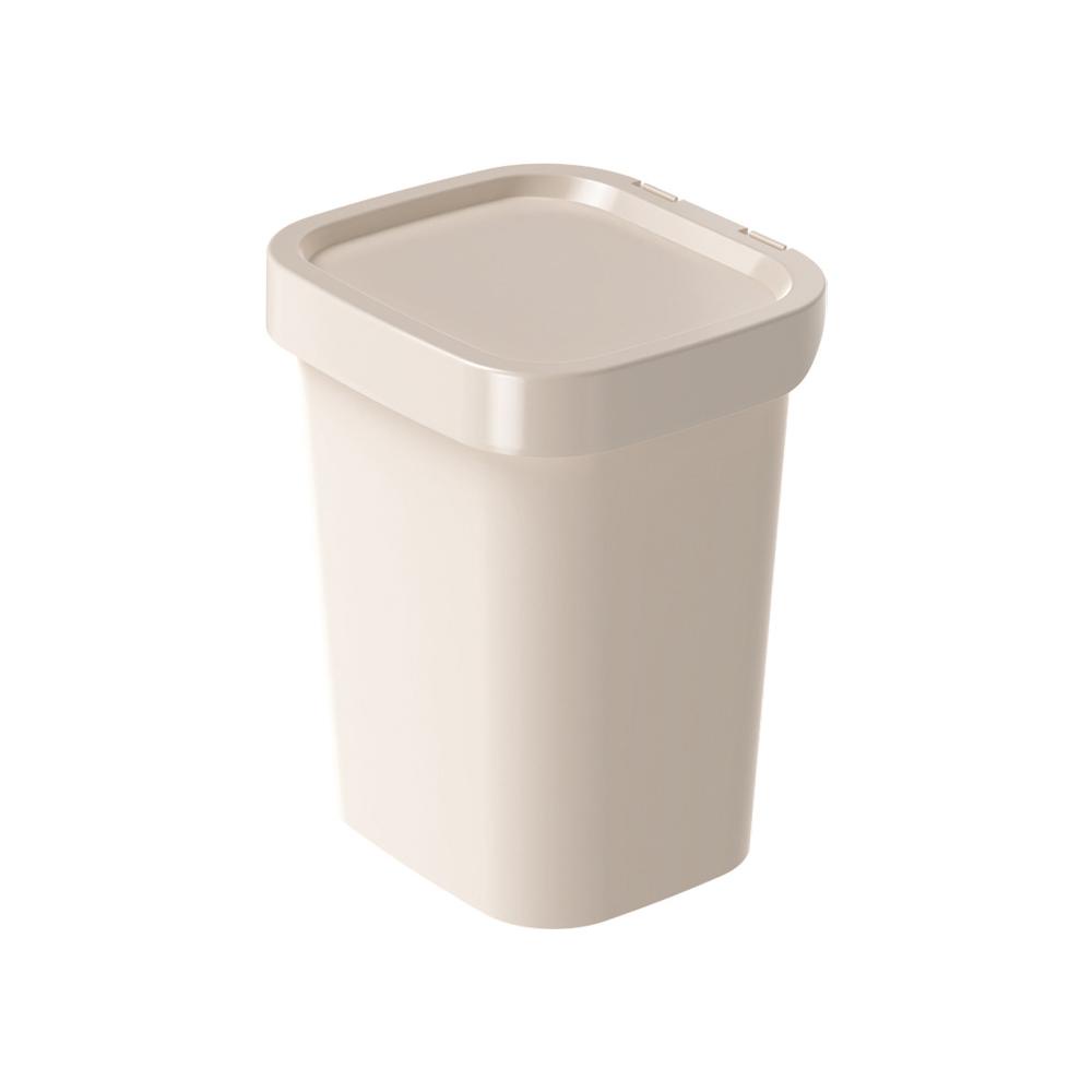 Lixeira de Plástico 4,6 L Classic Fosca Nude em Oferta na Shopee
