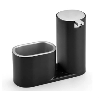 Dispenser porta Detergente Suporte Esponja Bucha Multiuso Cozinha Preto Arthi em Oferta na Shopee