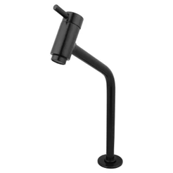 Torneira Cuba Link Preta Bica Media Banheiro Lavabo Lavatório Luxo Metal