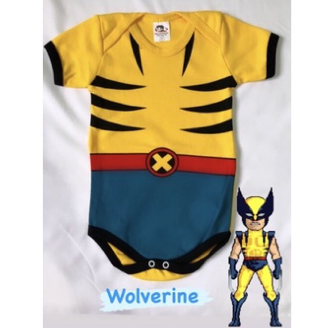 Body Wolverine Bebe Mesversario Tematico Baby Personagens Herois Shopee Brasil