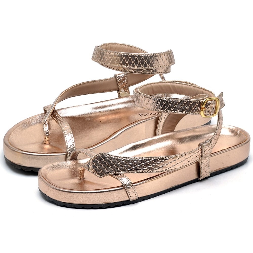 Sandalia Papete Dubuy Feminina Cobra Rose Micha 2042FG em Oferta na Shopee