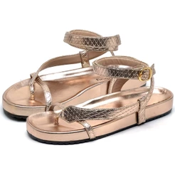 Sandalia Papete Dubuy Feminina Cobra Rose Micha 2042FG