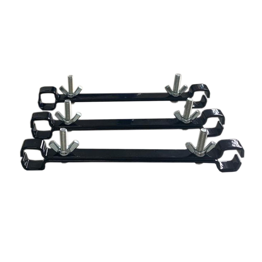 Kit 3 Presilhas Para União De Carrinho Gêmeos - Retangular - Preta