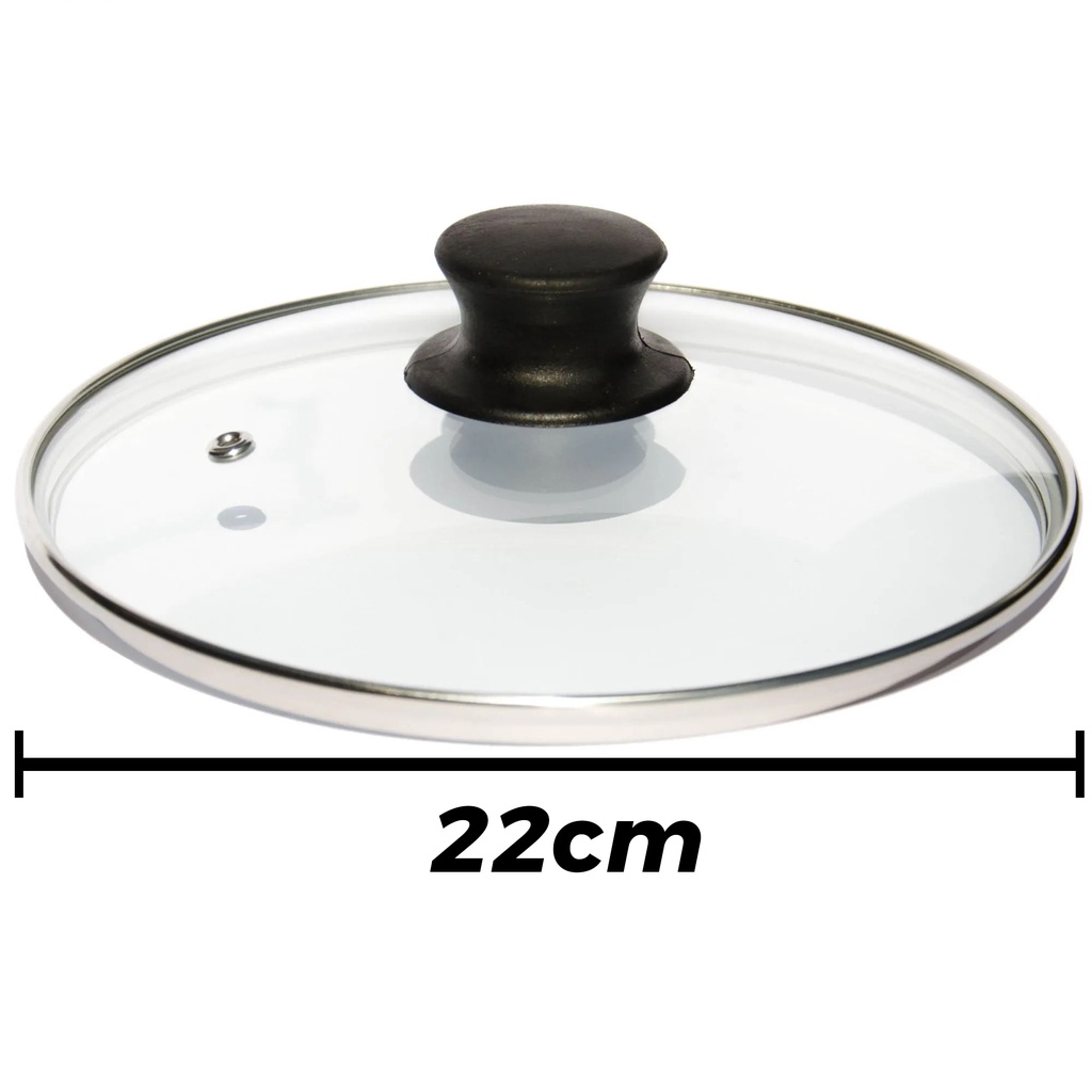 Tampa de Vidro para panela C/ Puxador tam 22cm em Oferta na Shopee