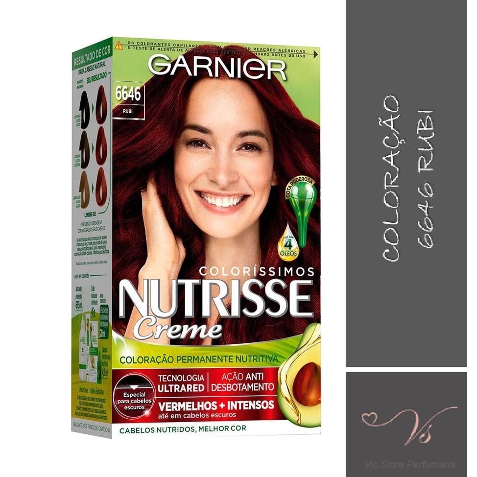 Coloração Nutrisse Garnier 6646 Rubi