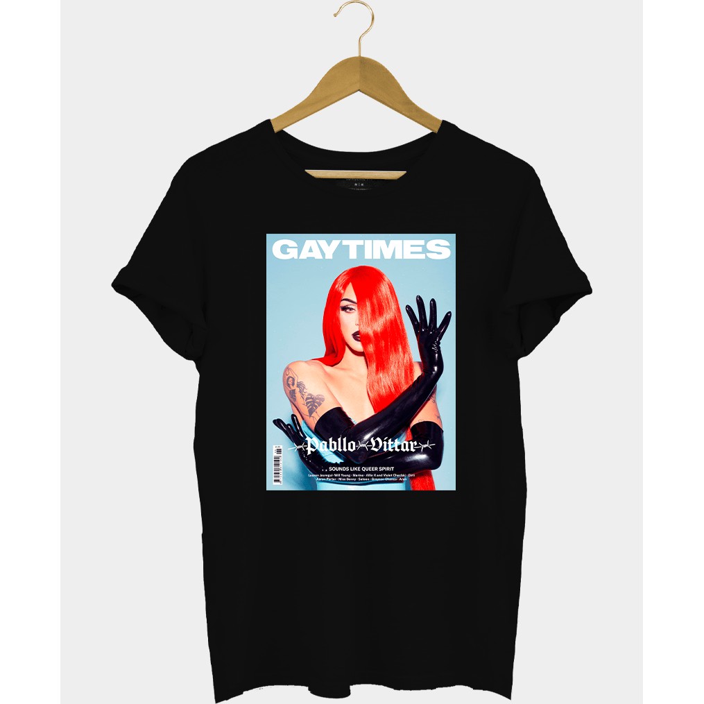 Camiseta Masculina Pabllo Vittar Revista Gay Times Camisa LGBTQIAPN+