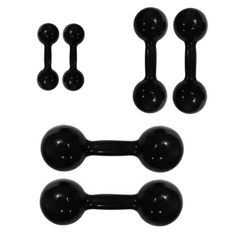 Halter halteres kit 3 pares 1 kg 2 kg 3 kg total 12 kg