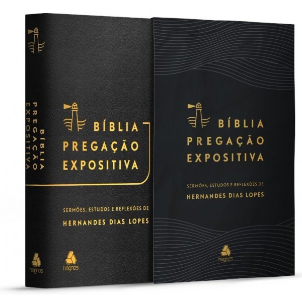 Bíblia Pregação Expositiva | ARA | Letra Normal | PU luxo preta | Hernandes Dias Lopes em Oferta na Shopee