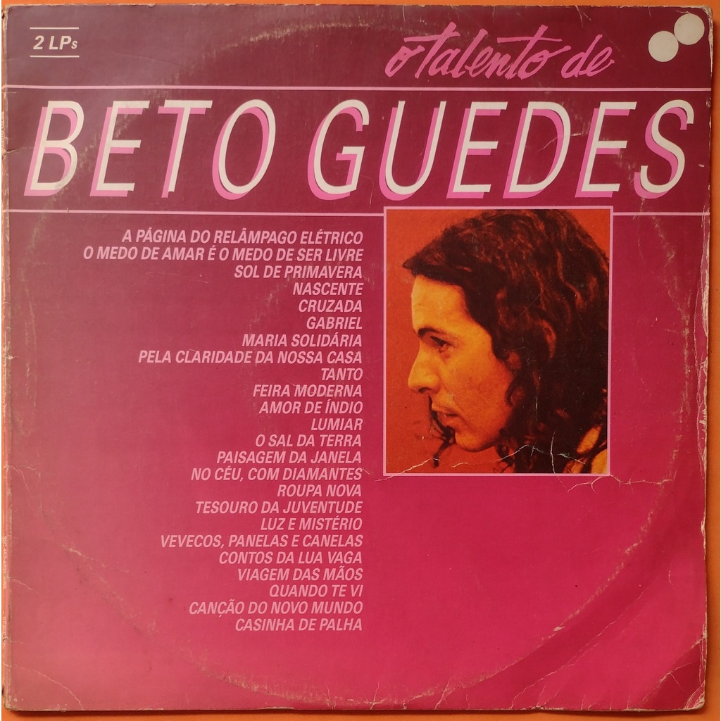 Lp Beto Guedes O Talento De, 1985 Álbum Duplo Vinil