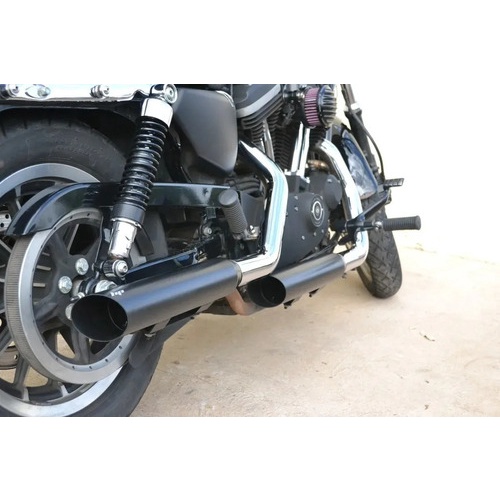Ponteiras Sportster Iron 1200 - Preto Fosco - Escapamento Esportivo Hp Customs