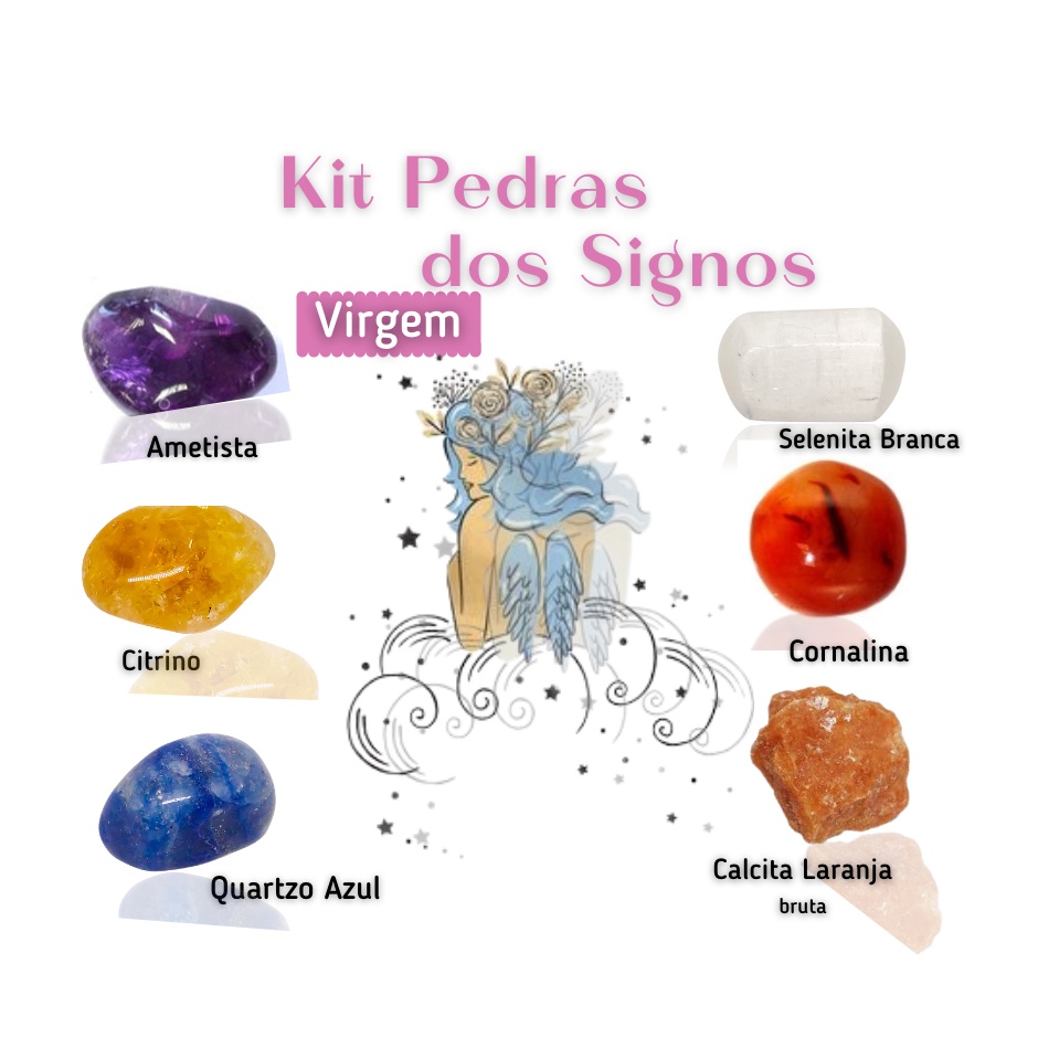 Pedra do Signo de Virgem - Kit Pedras Naturais | Shopee Brasil