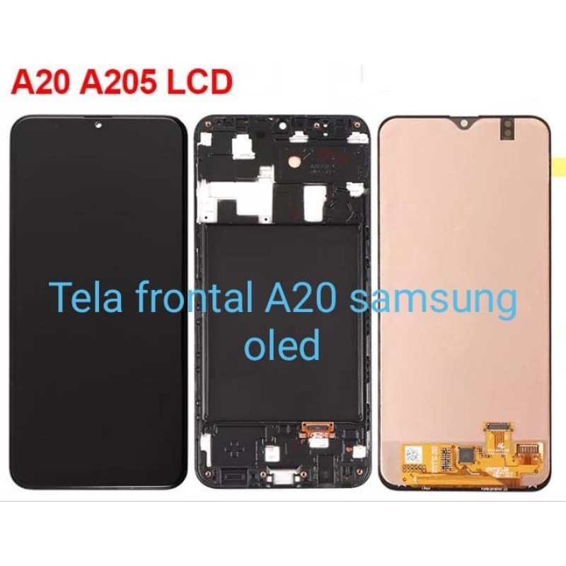 Tela frontal Samsung A20 oled A205 excelente qualidade720 x 1560 pixel6.4268 ppi