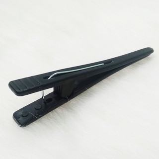 Kit Com 12 Presilhas Jacaré Bico De Pato Plástico Pequena Para Cabelo Prendedor Linha Salão Ajuda Na Escova E Chapinha