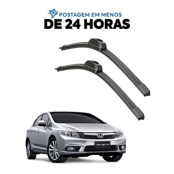 Par Palheta Limpador Parabrisa Civic 2012 2013 2014 2015 2016