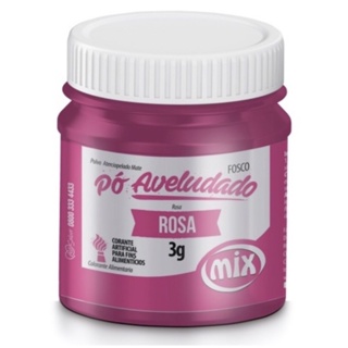 CORANTE PÓ ROSA MIX 3G AVELUDADO FOSCO PARA DECORAÇÃO em Oferta na Shopee