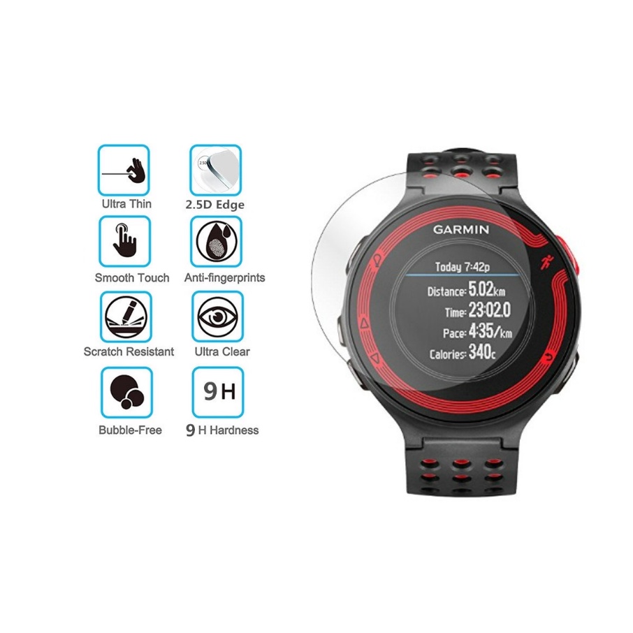 Película Vidro Compatível Com Garmin Forerunner 235 230 220 620 E 630.