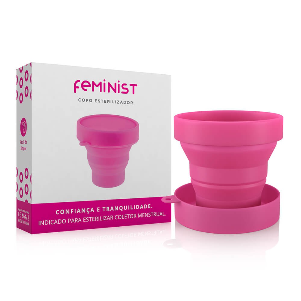 Copo Esterilizador Coletor Menstrual Feminist-cores Sortidas