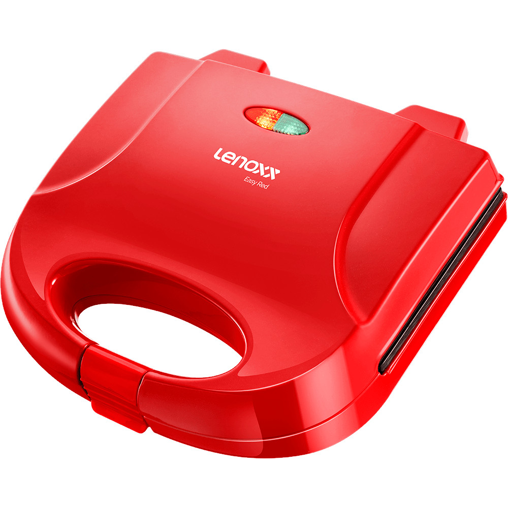 Sanduicheira e Grill Misteira Eletrica Antiaderente Easy Red Vermelha 127V PSD119_127 - Lenoxx