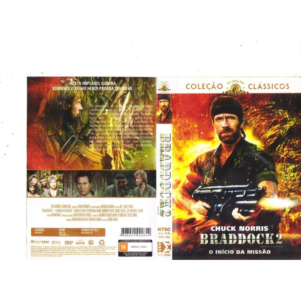 Dvd Braddock 2 - O Ínicio Da Missão, Chuck Norris, Original