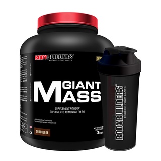 Kit Hipercalórico Giant Mass 3kg, Coqueteleira - Bodybuilders