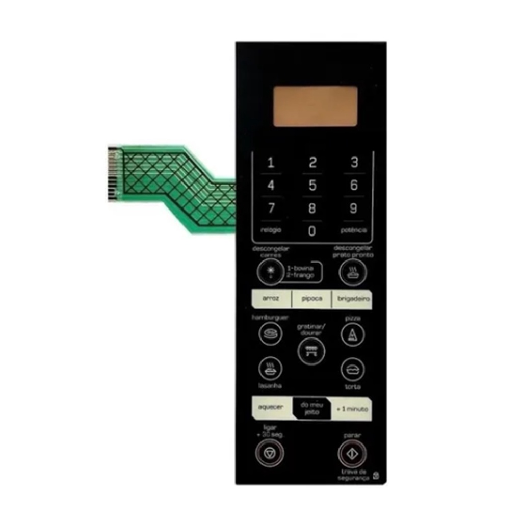 Membrana Teclado de Microondas Brastemp Bmk35 Bmk 35 Ae All Black