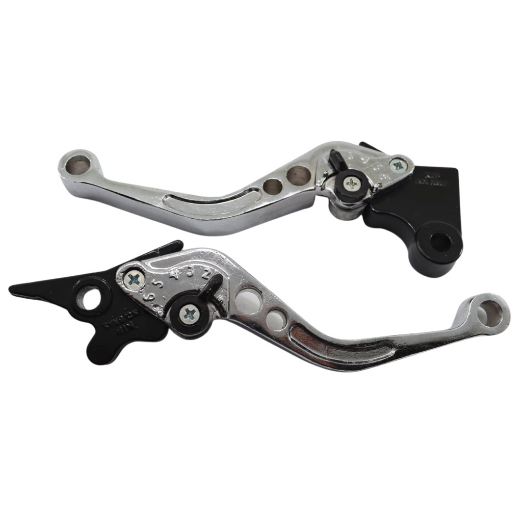 Manete Esportiva Com Regulagem Ybr Fazer Lander 09 Xtz 125 Cromada Freio Disco Par