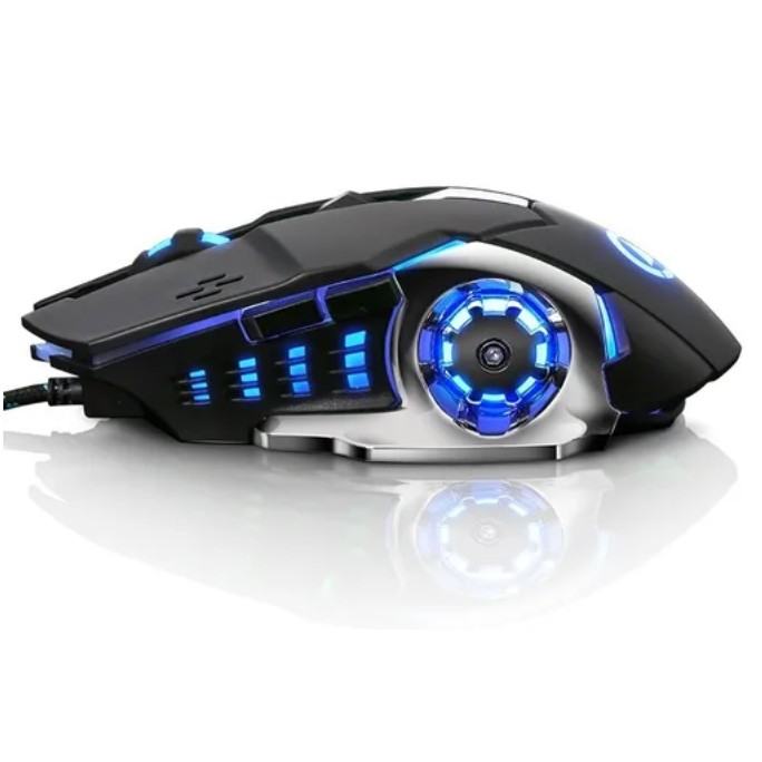 Mouse Gamer Optico Led Rgb Usb 4000DPI T6
