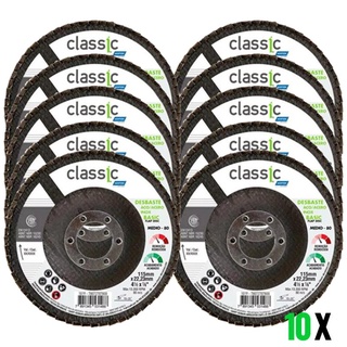 Disco de Lixa Flap 4.1/2 POL 10 Unidades Grão 80 Classic Basic NORTON