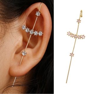 Nova Tendência Brincos Linha De Orelha Brincos Estrela Brinco Elegante Grampos De Orelha As Mulheres Acessórios De Jóias em Oferta na Shopee