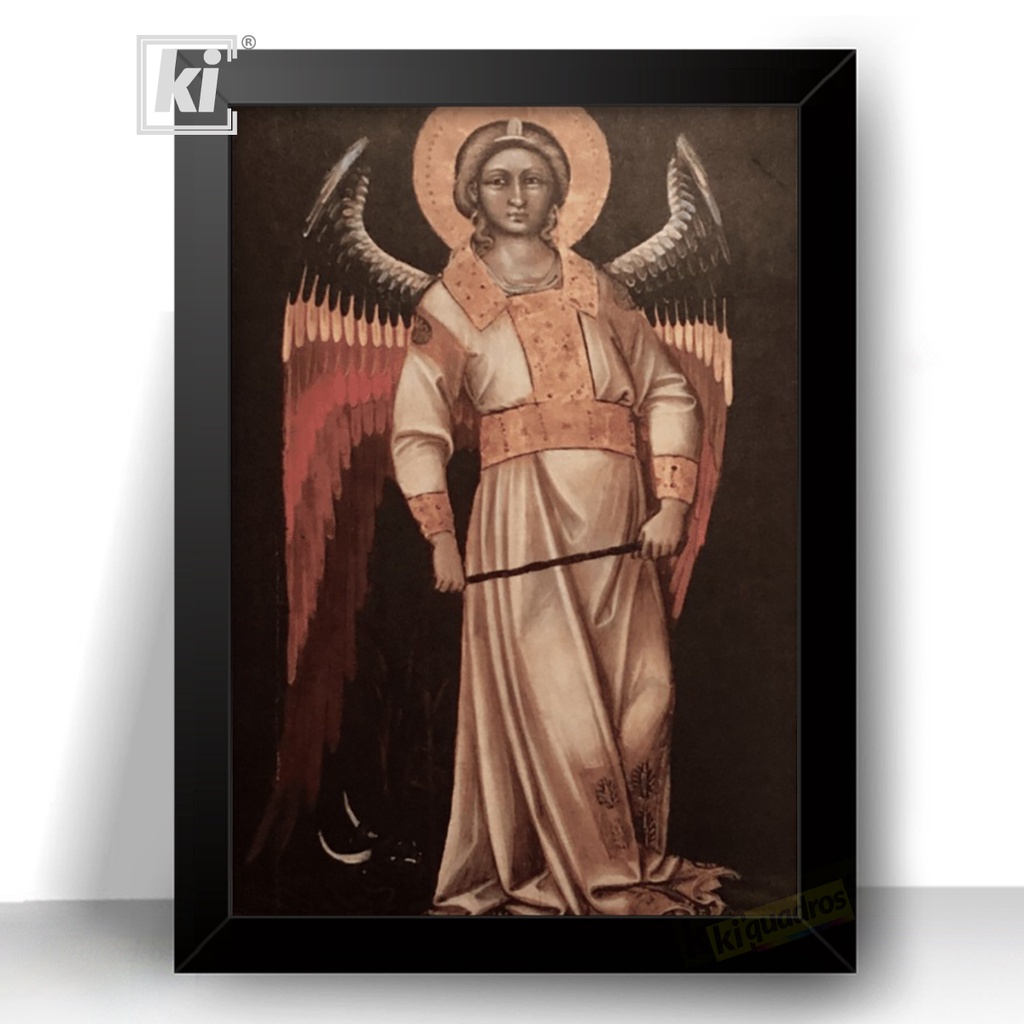 Quadro Decorativo Arcanjo Metatron com moldura 44cm