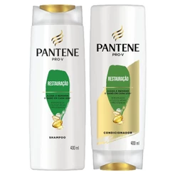 Kit c/ Shampoo + Condicionador Pantene Restauração 400 ml