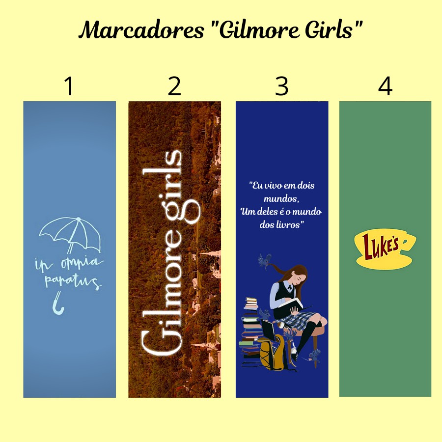 Marcador de página Gilmore Girls Plastificado (com ou sem tassel)