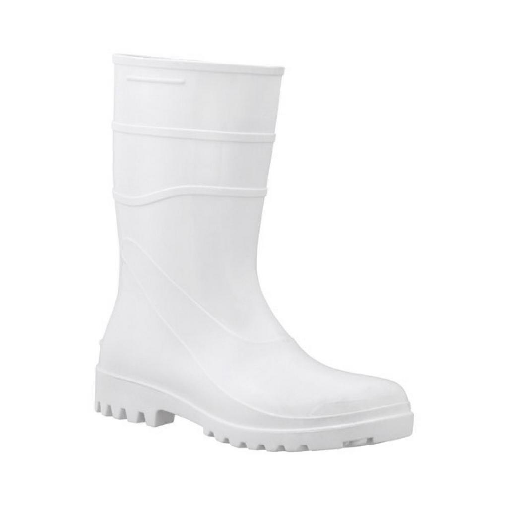 Bota Pvc Cano Curto Sem Forro Branca Bracol Ca 37456