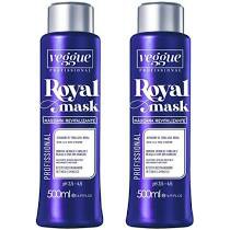 Kit Combo Máscara Matizadora Tonalizante Azul Royal Veggue 2x500ml