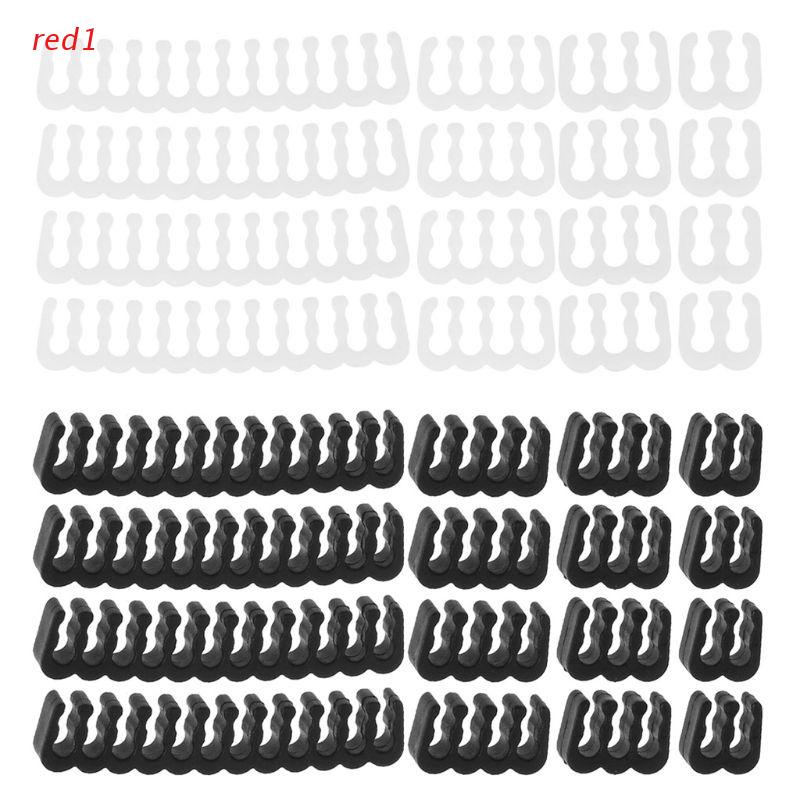 red1 16 Pçs/Set PP Cabos Pente/Grampo Organizador/Cômoda Para 2.5-3.2mm Alimentação Do PC Fiação 4/6/24 Pin Computador Cabl em Oferta na Shopee