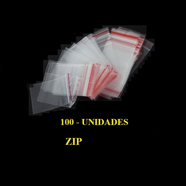 100 Saco saquinhos Zip Fechamento Hermético 4 x 6 Para Armazenamento saquinho Abre E Fecha Muitas Medidas. em Oferta na Shopee