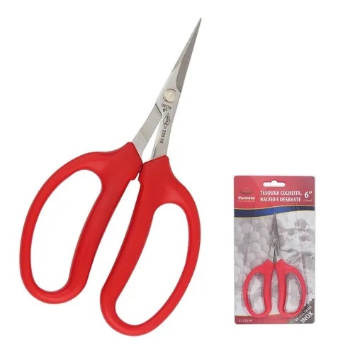 Tesoura Colheita Desbaste Raleio Bonsai Uva 6pol Corneta PROMOÇÃO em Oferta na Shopee