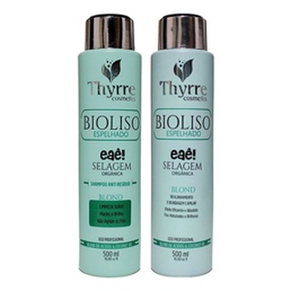 Kit Selagem Termica Organica Bio Liso Thyrre 2x500ml