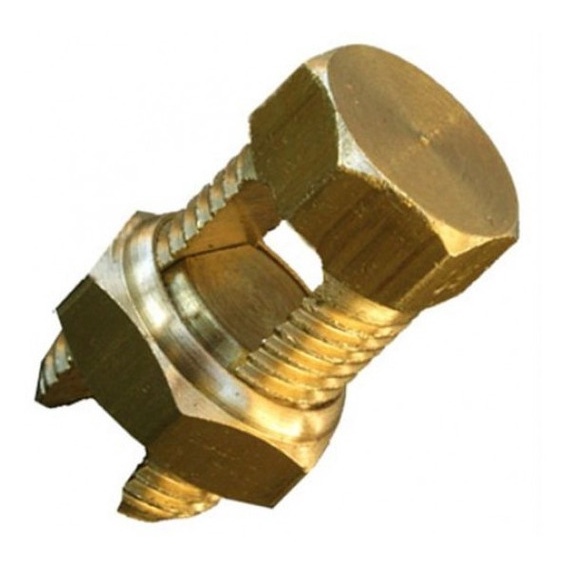 Kit c/5 Conector Split Bolt 16mm Emenda Cabo Fendida