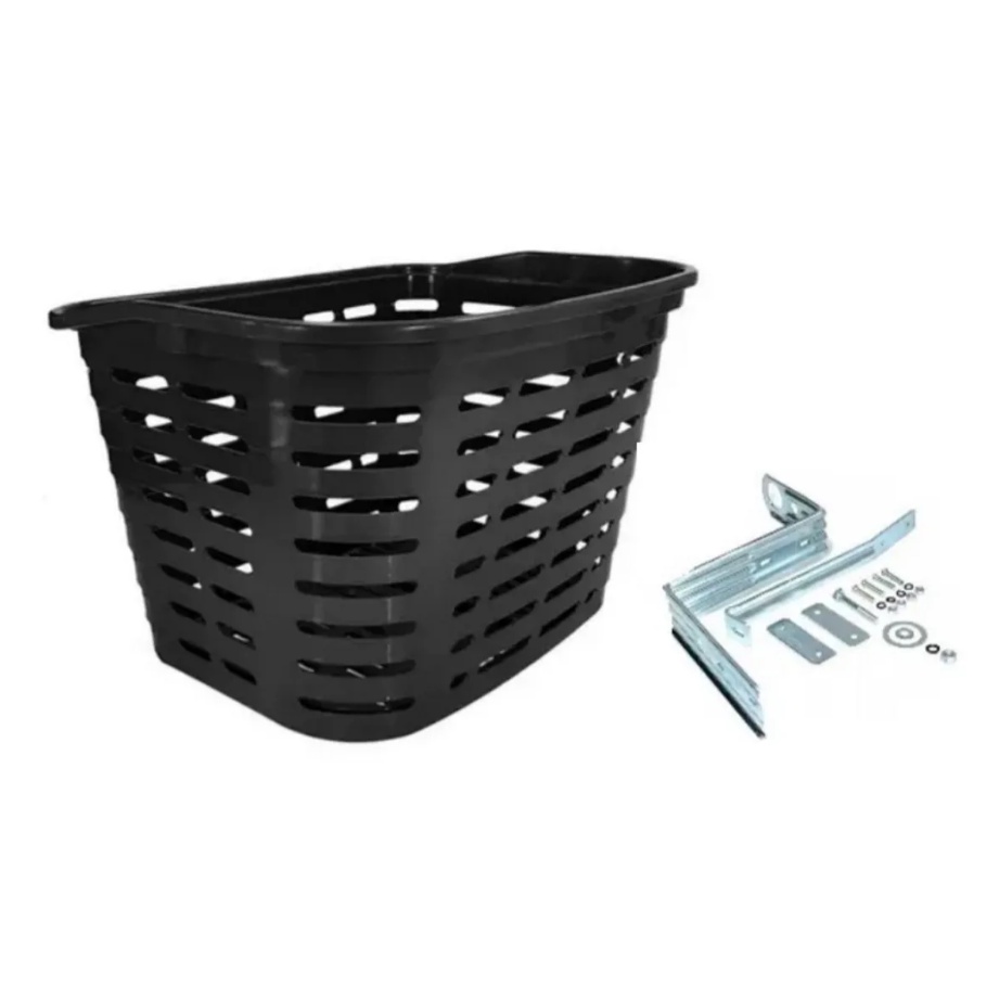 Cesta urbana para bike aro 24 ou 26 SEM Amortecedor/ Suspensão no Garfo Ótimo para Feira Praia Mercado  até 10kg