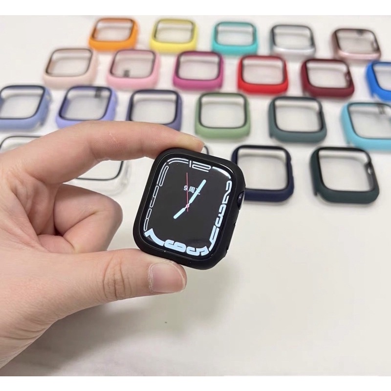 W.BILL Capa case Bamper C/ Vidro 3d Temperado Apple Watch iwatch 41/42/44/45/46/