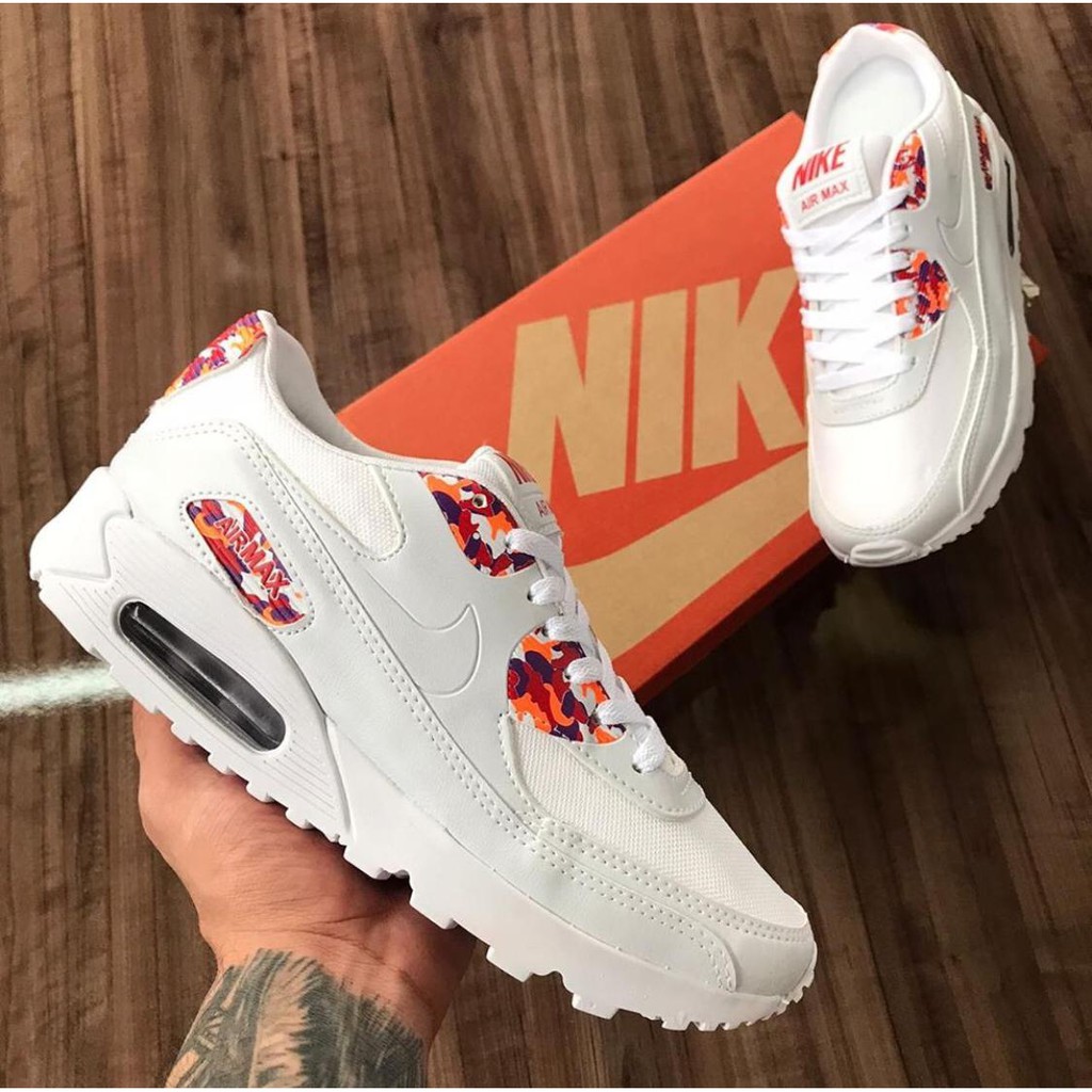 air max 90 essential branco e preto