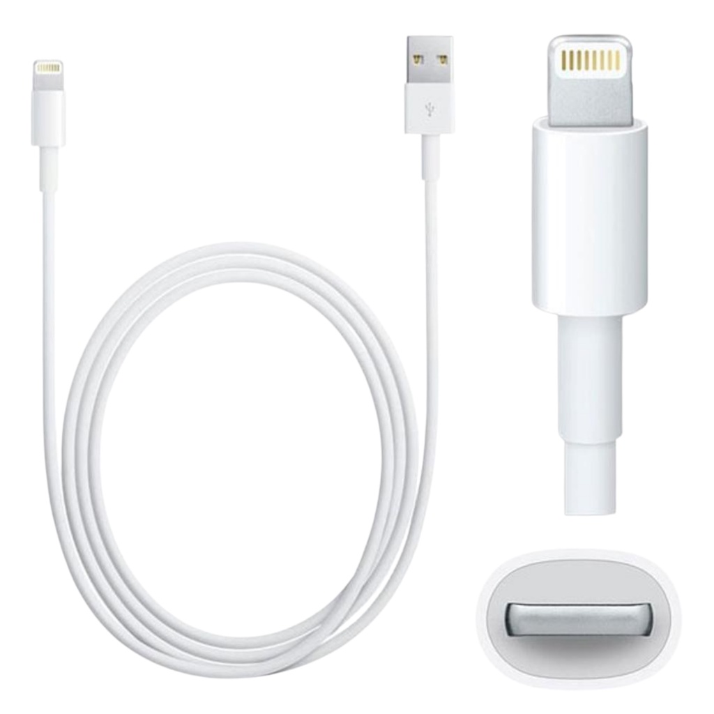 Kit c/ 3 Cabos Compatível c/ iPhone 5, 6,  7, 8, 7/8 Plus, X, Xs/Xr, X Max, 11, 12 13, 14 Pro Promax