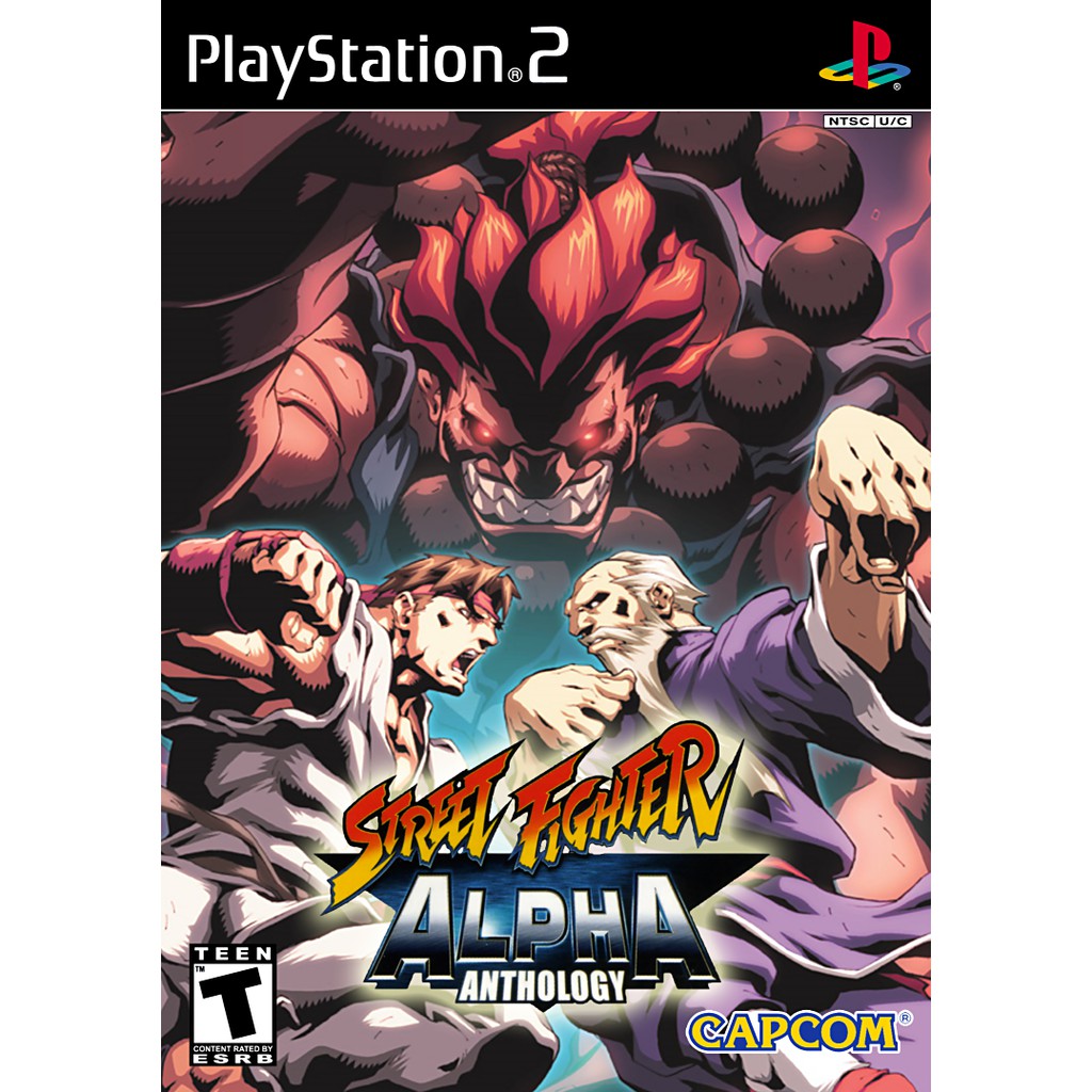 Street Fighter Alpha Anthology jogo playstation ps2