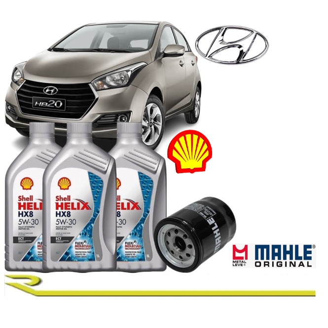 Kit Troca De Oleo Hb20 1.0 2012 2013 2014 2015 2016 2017 2018 2019 5w30 ...