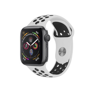 Pulseira para Apple Watch 42mm /44mm Armor Running - Branco e Preto - Gshield em Oferta na Shopee