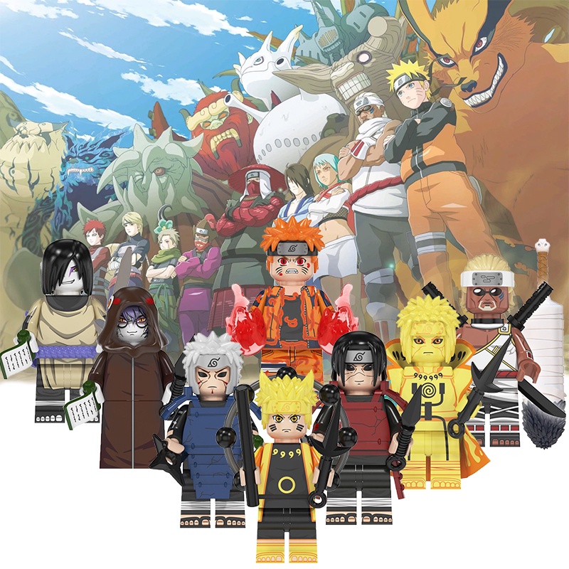 5 peças Uzumaki Naruto Anime Figuras Pikachu Cosplay Namikaze