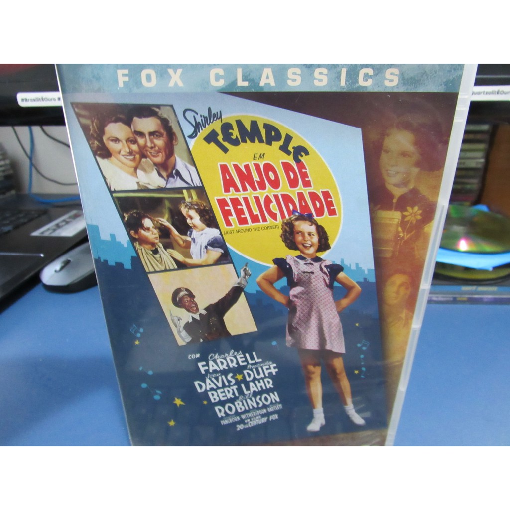 DVD Filme Anjo De Felicidade Com Shirley Temple FOX CLASSIC Raro