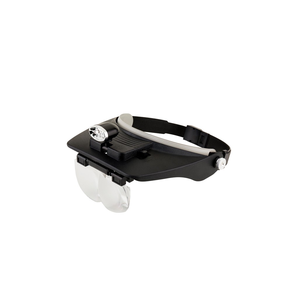 Lupa Cabeça Profissional 2 Leds E 4 Lentes Slc-1009 Solver